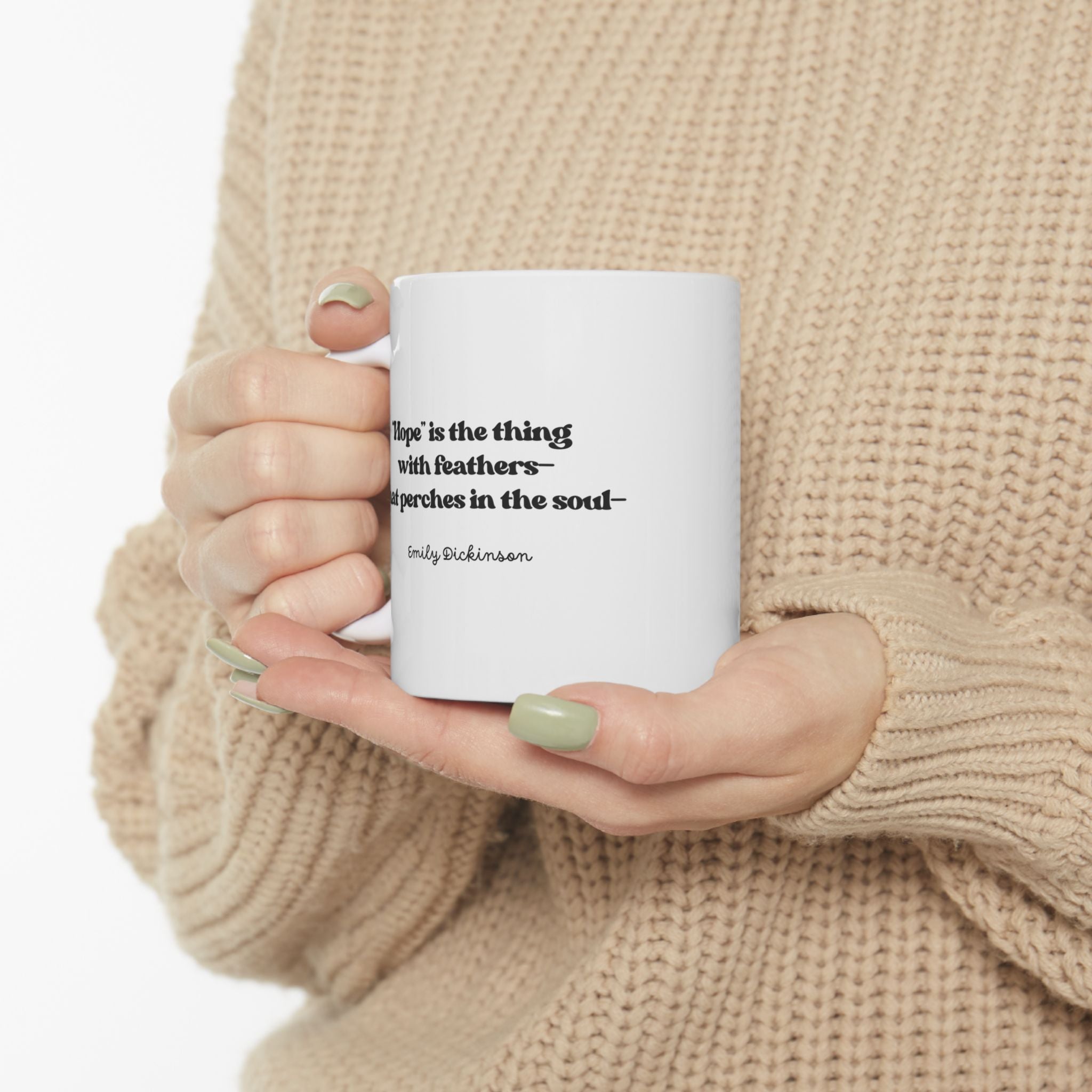 Coffee Quote Mug | Dickinson "Hope" | 11 oz